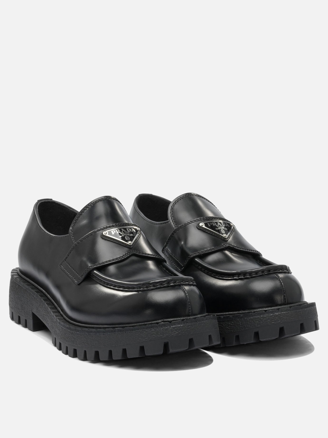Prada Leather loafers Black
