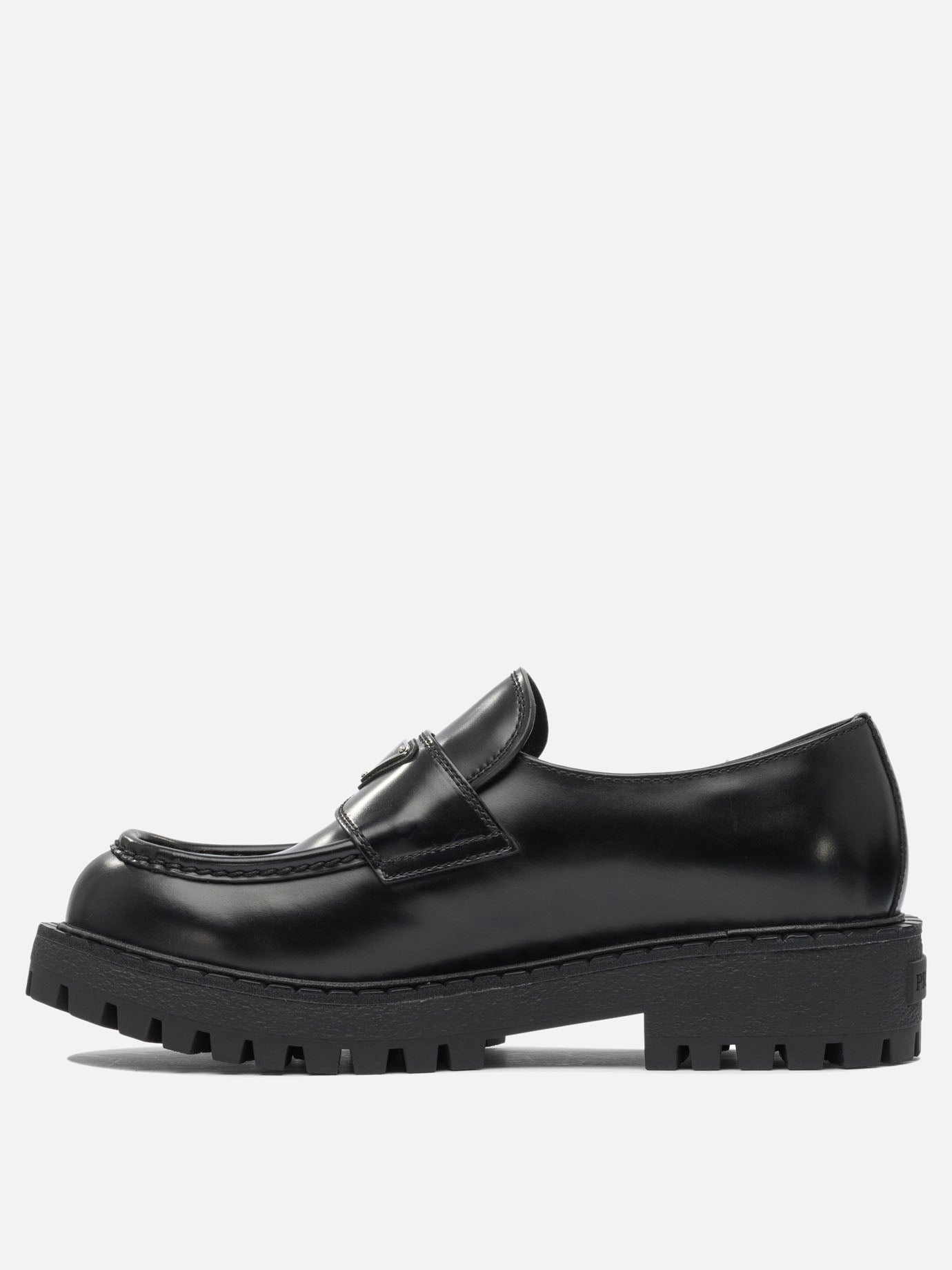 Prada Leather loafers 12464290_6 Black thumbnail_3