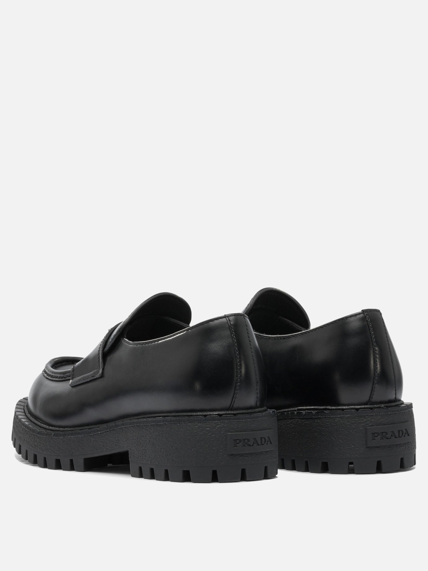 Prada Leather loafers Black
