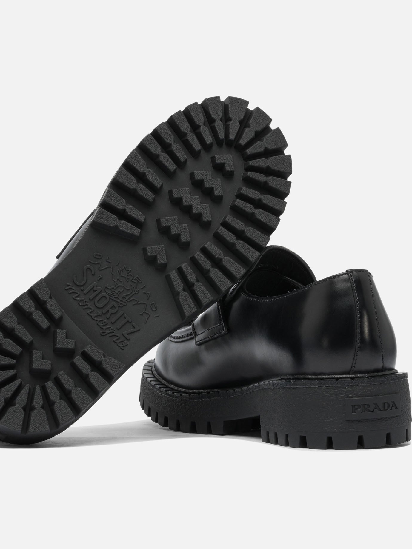 Prada Leather loafers Black