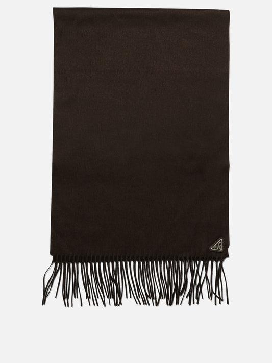 Fringed scarves 2FS065  Brown - Prada Men | PDP | VIETTI Online Store 
