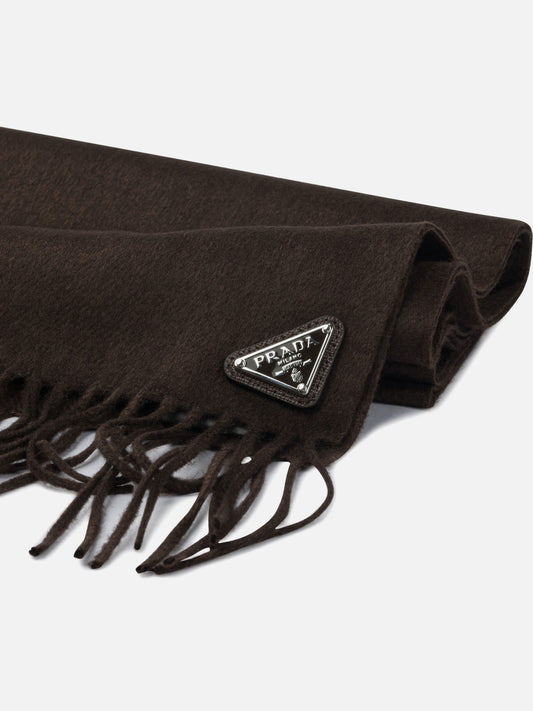 Fringed scarves 2FS065  Brown - Prada Men | PDP | VIETTI Online Store | 2
