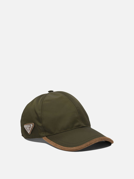 Baseball caps 100% recycled polyamide  Green - Prada Men | PDP | VIETTI Online Store | 2
