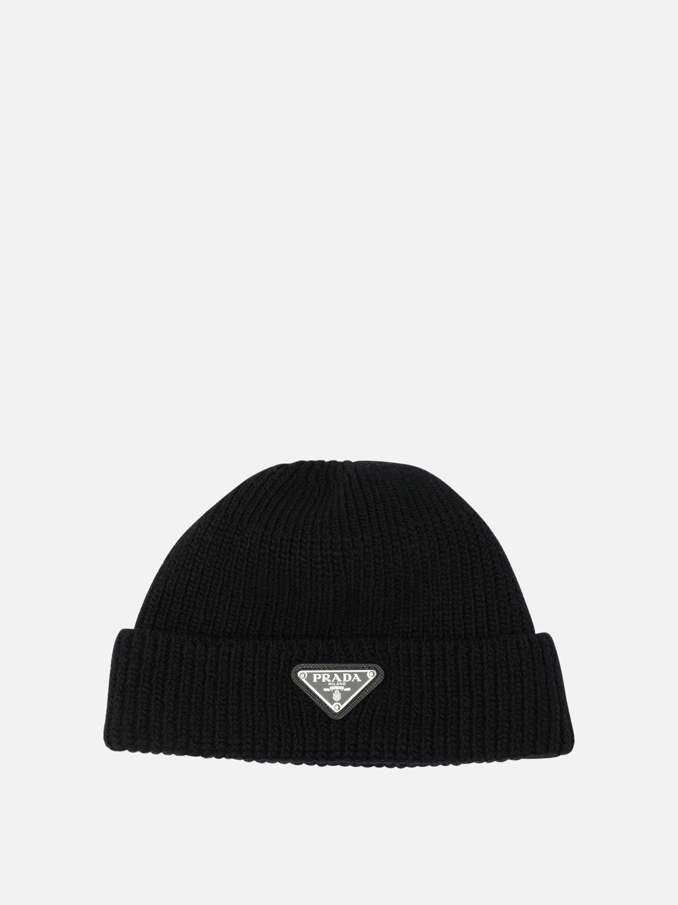 Beanies 100% cashmere  Black - Prada Men | PDP | VIETTI Online Store | thumbnail