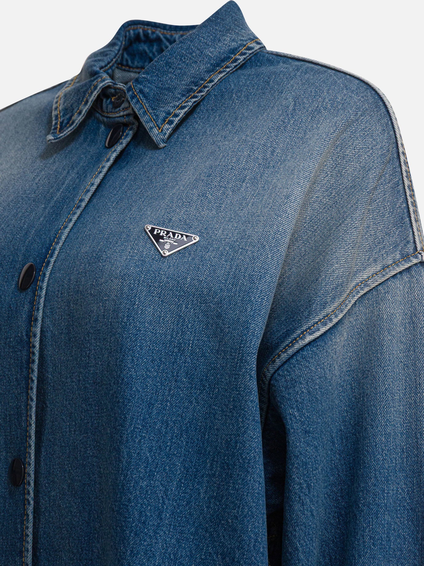 Casual shirts Logo  Light blue - Prada Women | PDP | VIETTI Online Store | thumbnail_4