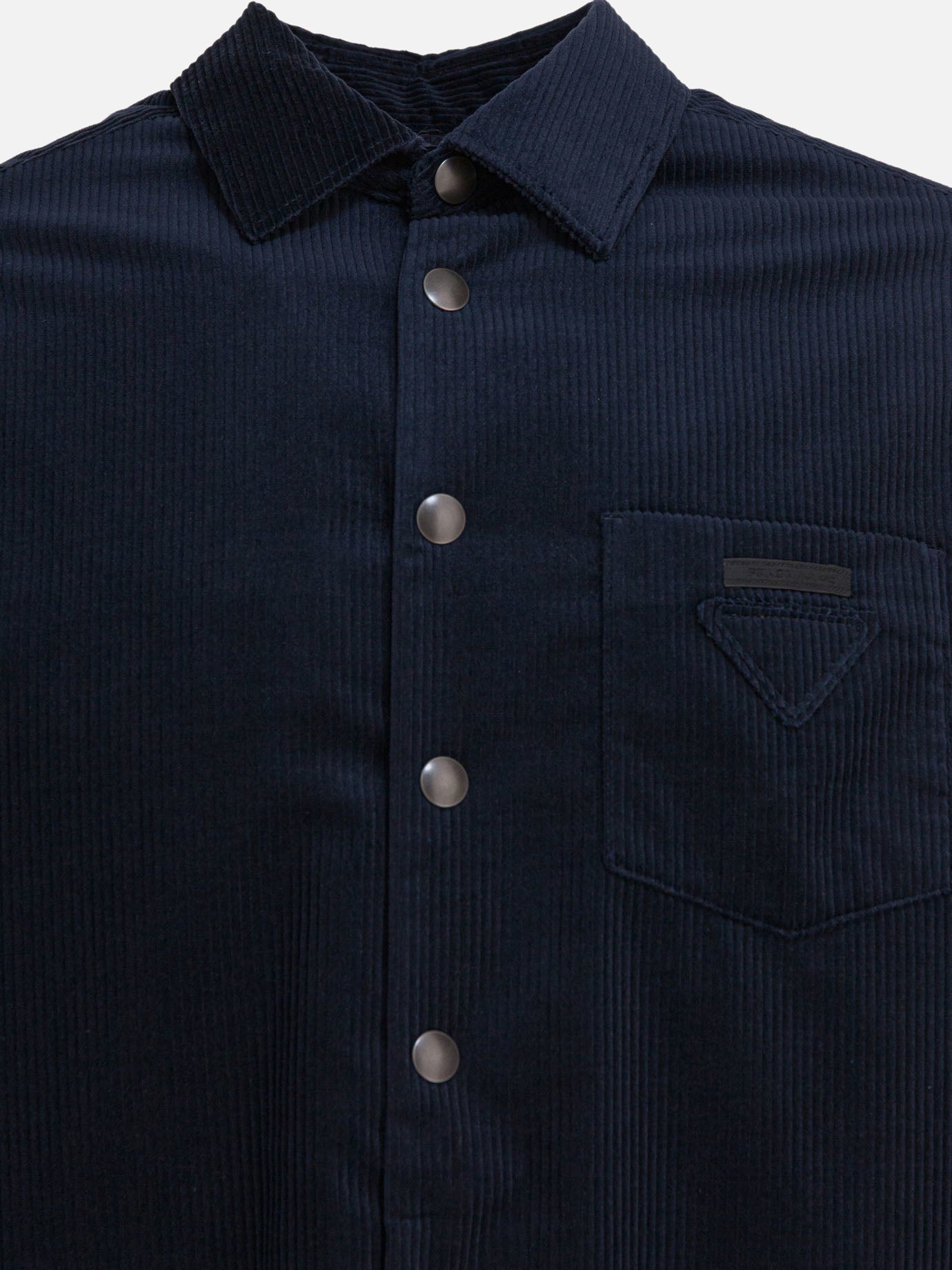 Casual shirts Solid colour  Blue - Prada Men | PDP | VIETTI Online Store | Zoom-Modal_3
