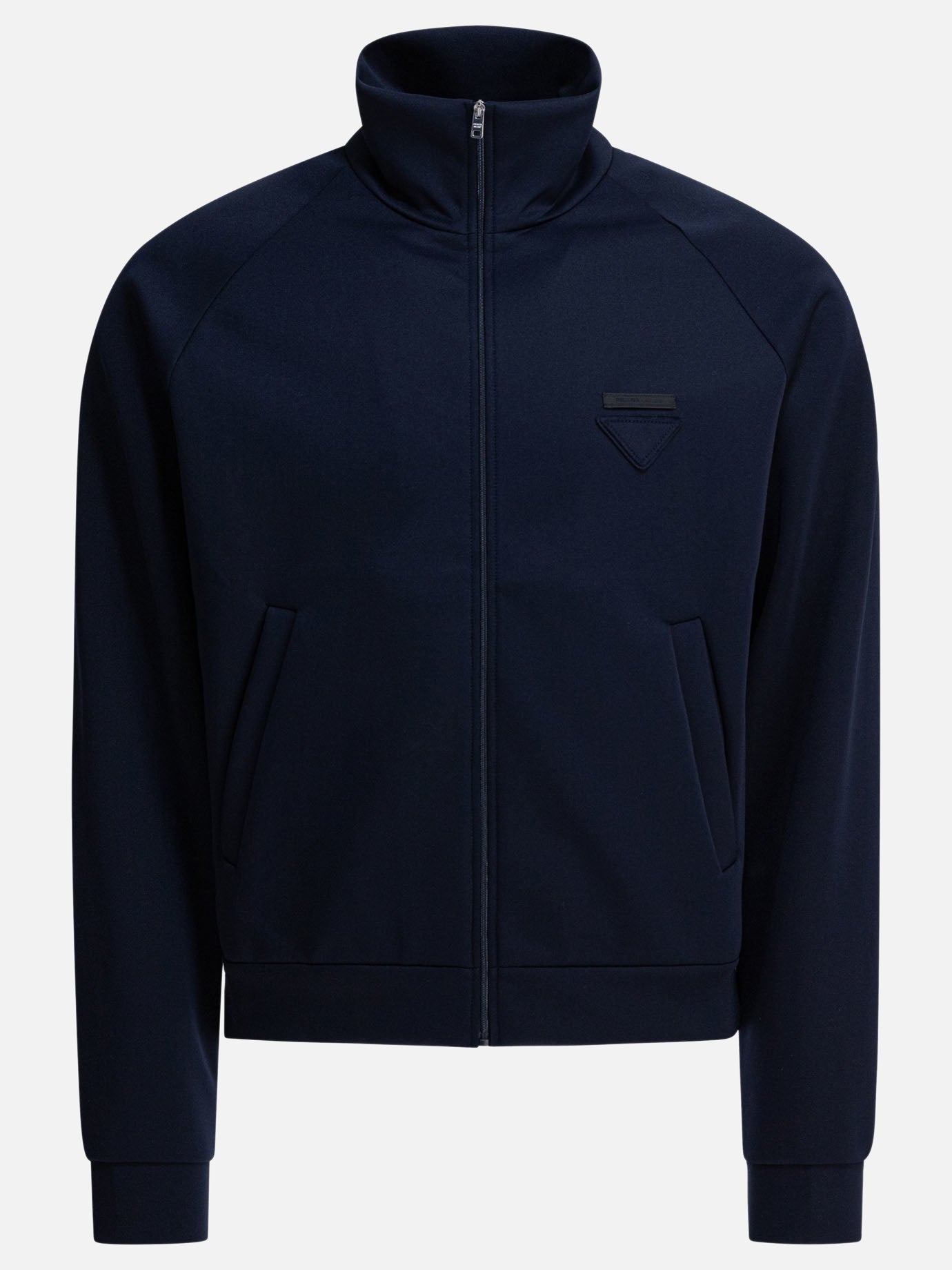 Prada Zipper sweatshirt in technical fabric 15157799_M Blue thumbnail_1