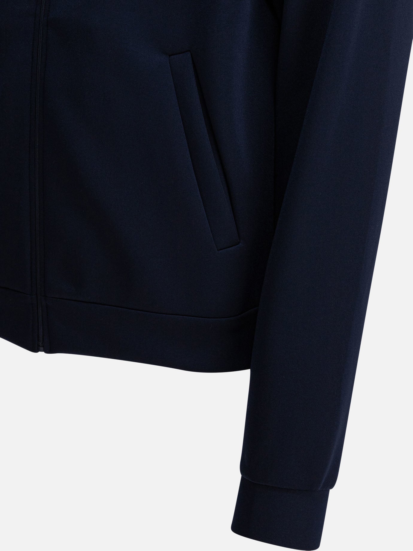 Prada Zipper sweatshirt in technical fabric 15157799_M Blue thumbnail_4