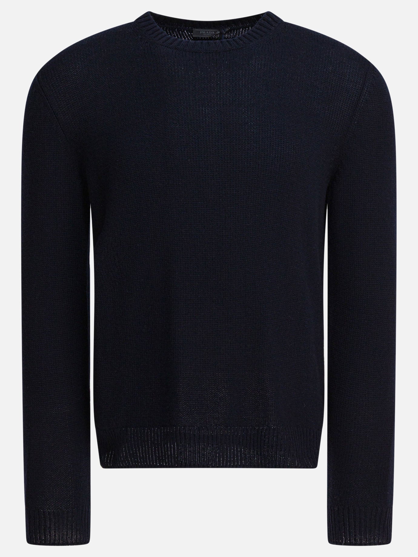 Crewneck sweaters Solid colour  Blue - Prada Men | PDP | VIETTI Online Store | Zoom-Modal
