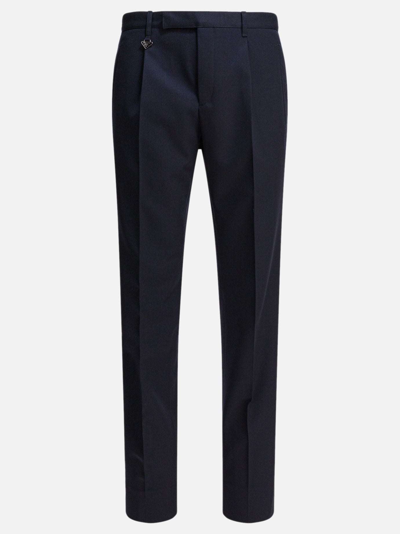 Prada Wool trousers 19403480_50 Blue thumbnail_1