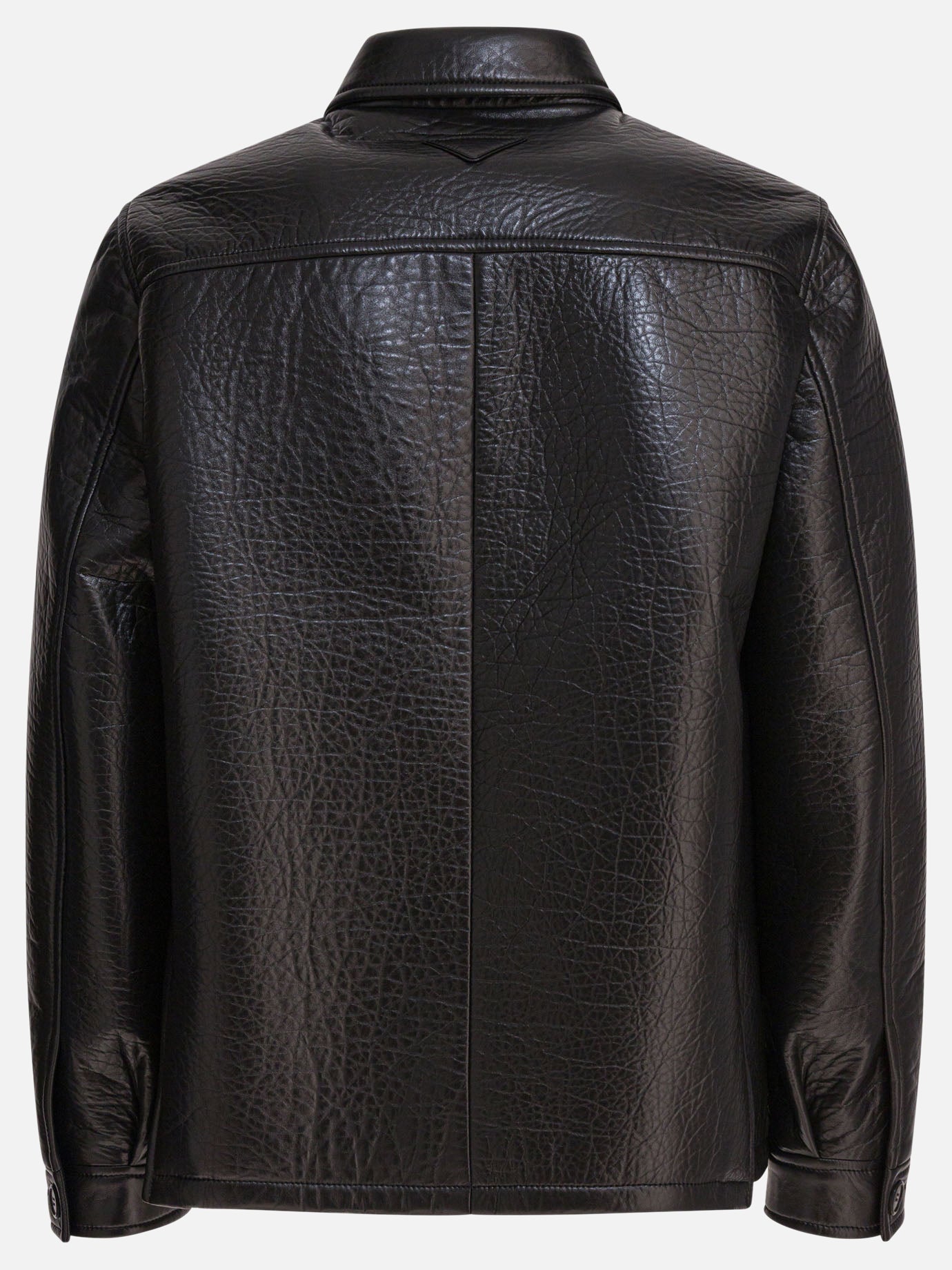 Leather jackets Solid colour  Black - Prada Men | PDP | VIETTI Online Store | thumbnail_2
