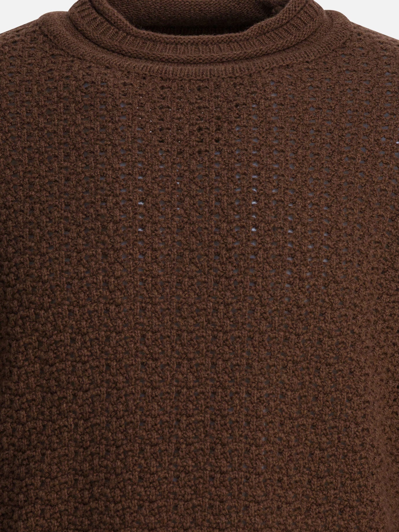 Crewneck sweaters Solid colour  Brown - Rakkì Men | PDP | VIETTI Online Store | thumbnail_3