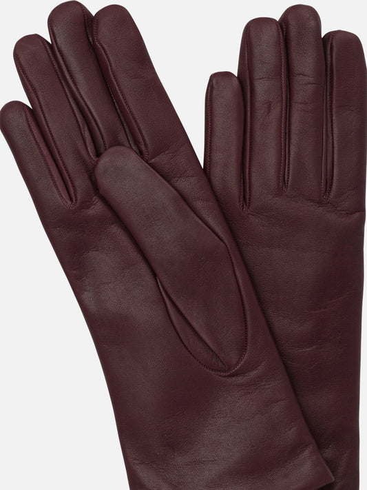 Casual gloves 100% leather - Lining: 100% cashmere  Bordeaux - Restelli Women | PLP | VIETTI Online Store | 2
