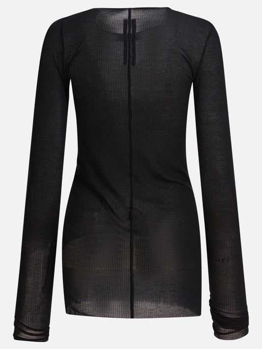 Crewneck t-shirts Solid colour  Black - Rick Owens Women | PDP | VIETTI Online Store | 2
