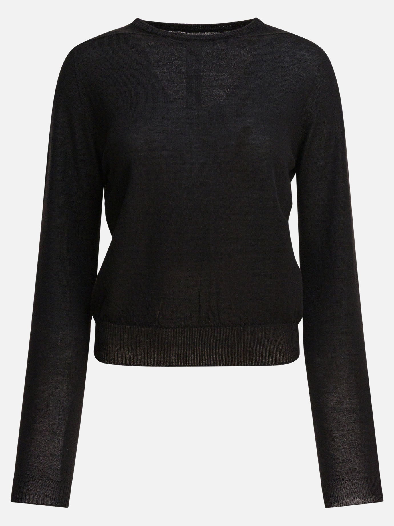Crewneck sweaters Solid colour  Black - Rick Owens Women | PDP | VIETTI Online Store | Zoom-Modal
