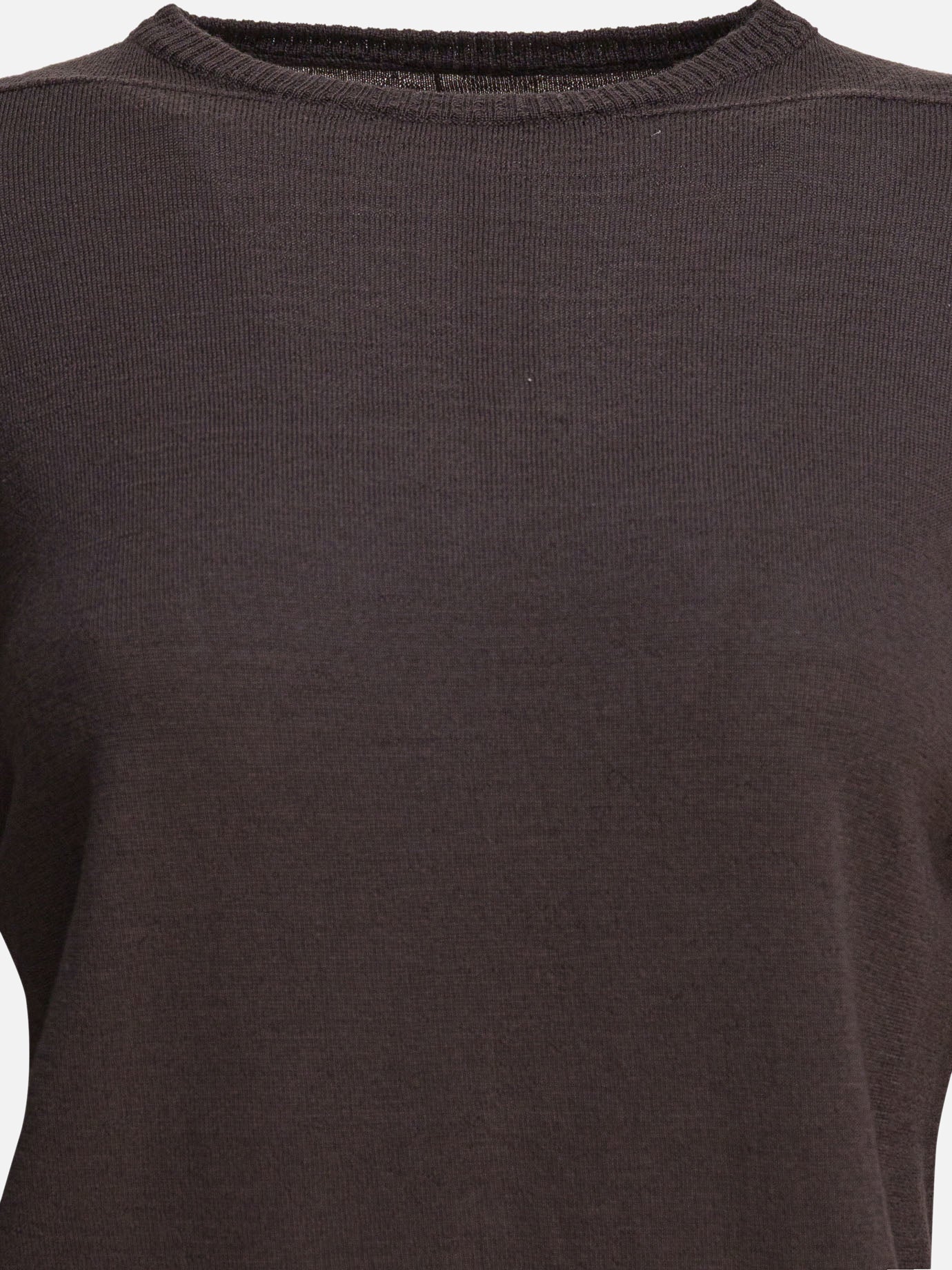 Crewneck sweaters Solid colour  Brown - Rick Owens Women | PDP | VIETTI Online Store | thumbnail_3