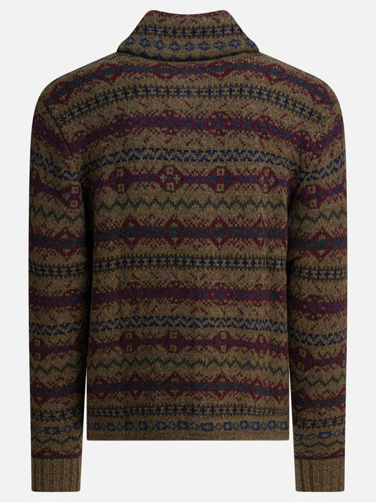 Cardigans Textured knit  Brown - RRL by Ralph Lauren Men | PDP | VIETTI Online Store | 2
