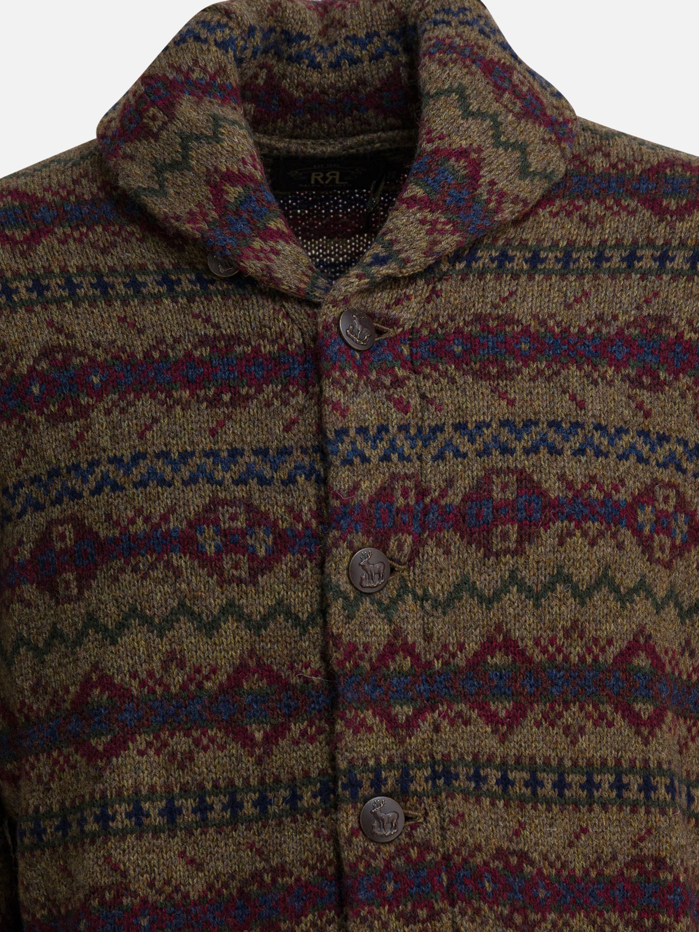 Cardigans Textured knit  Brown - RRL by Ralph Lauren Men | PDP | VIETTI Online Store | thumbnail_3