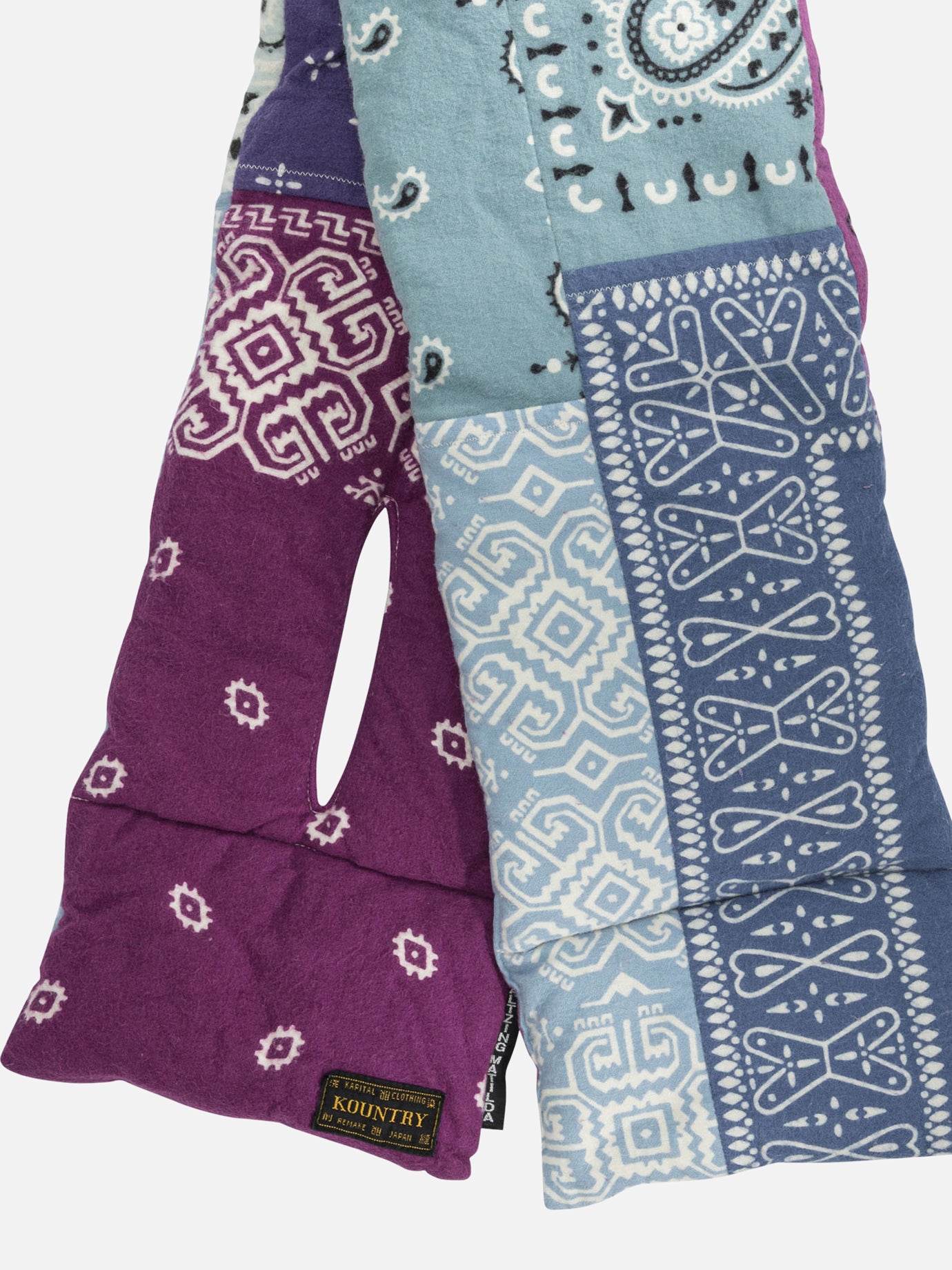 Classic scarves 100% cotton  Light blue - KAPITAL Men | PDP | VIETTI Online Store | thumbnail_2