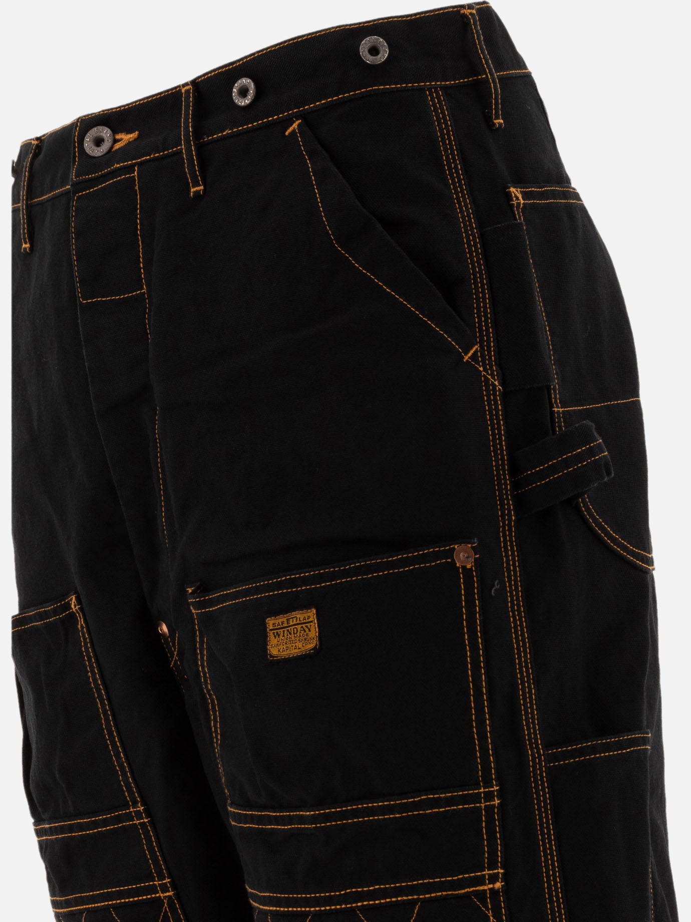 Work pants 100% cotton  Black - KAPITAL Men | PDP | VIETTI Online Store | thumbnail_4