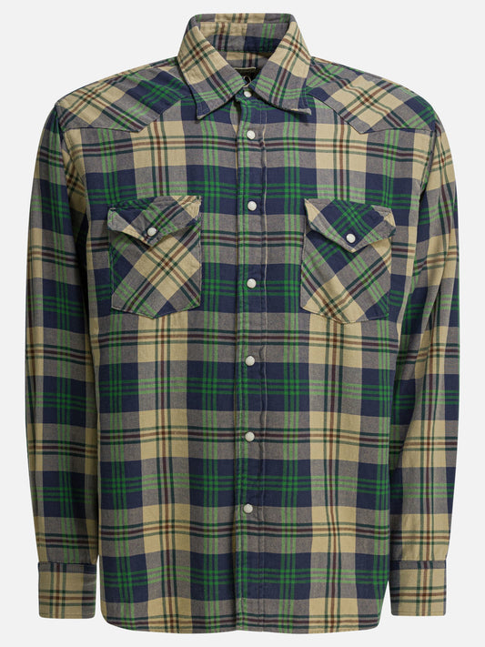 Casual shirts Check  Green - KAPITAL Men | PLP | VIETTI Online Store 
