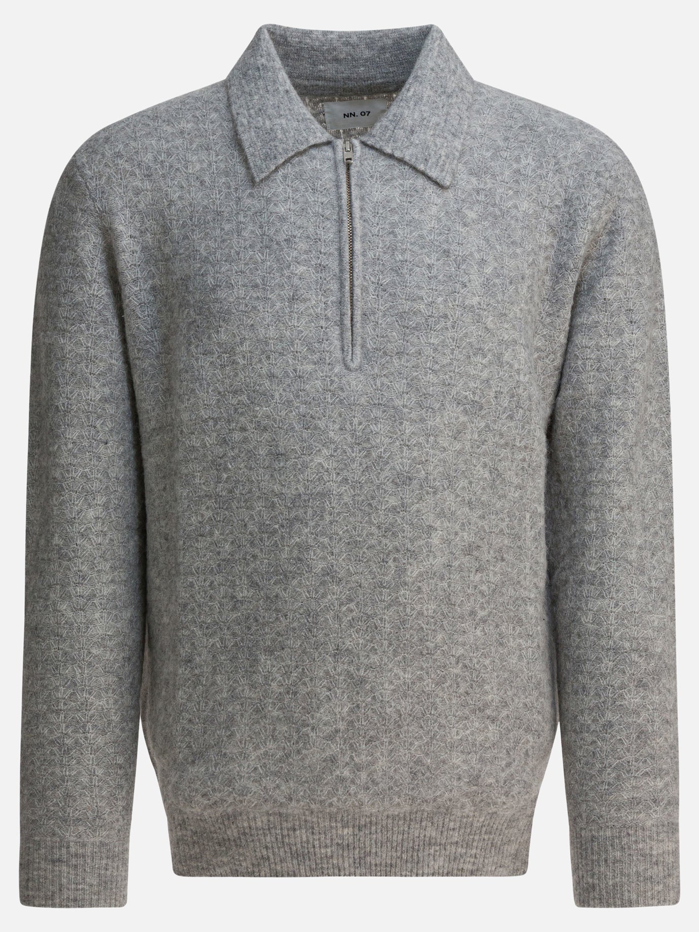 Polo sweater Solid colour  Grey - NN.07 Men | PDP | VIETTI Online Store | thumbnail