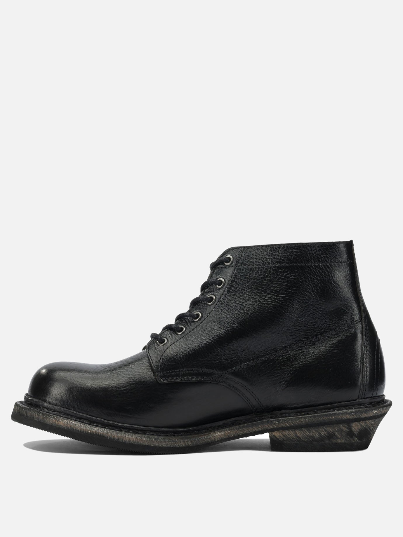 Lace-up boots 100% leather - 100% rubber  Black - Our Legacy Men | PDP | VIETTI Online Store | Zoom-Modal_3
