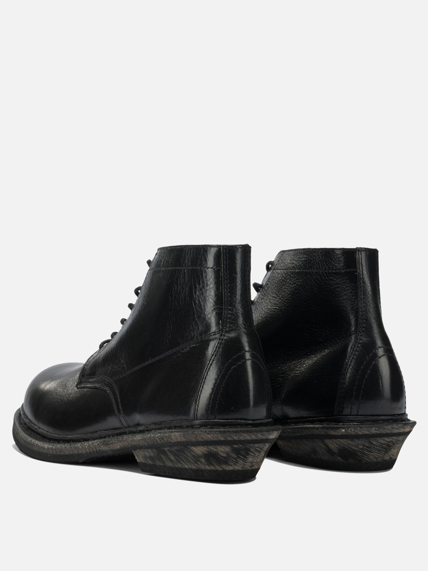 Lace-up boots 100% leather - 100% rubber  Black - Our Legacy Men | PDP | VIETTI Online Store | Zoom-Modal_4
