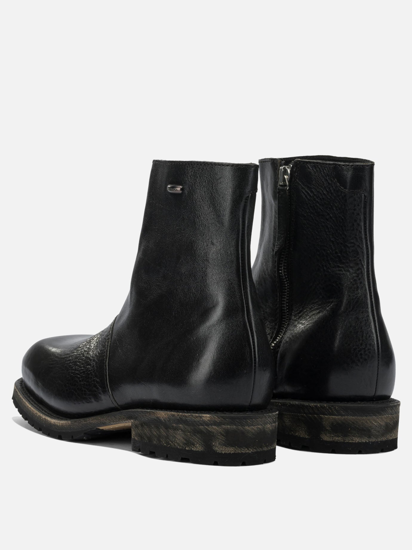 Zipped boots 100% calf leather - 100% rubber  Black - Our Legacy Men | PDP | VIETTI Online Store | thumbnail_4