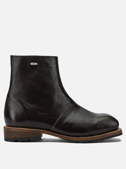 Zipped boots 100% leather - 100% rubber  Black - Our Legacy Men | PDP | VIETTI Online Store 
