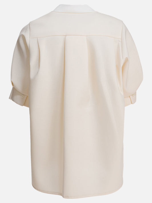 Cardigans Solid colour  White - Sacai Women | PLP | VIETTI Online Store | 2
