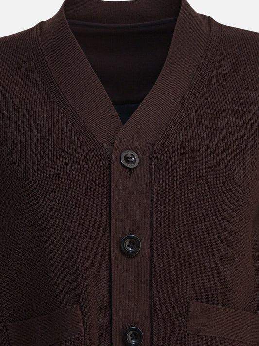 Cardigans Solid colour  Brown - Sacai Women | PDP | VIETTI Online Store 
