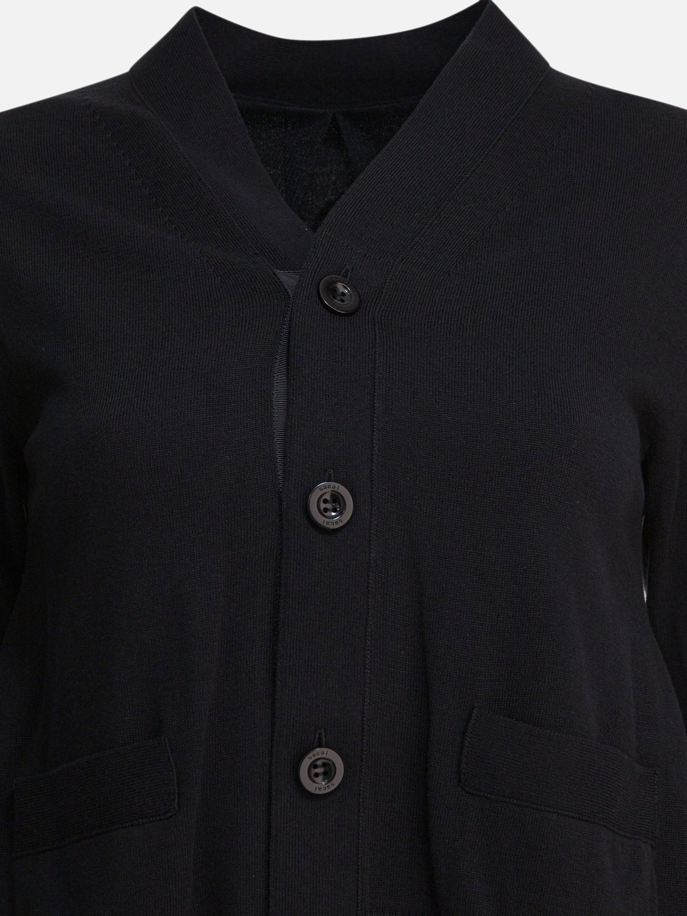 Cardigans Solid colour  Black - Sacai Women | PDP | VIETTI Online Store | Zoom-Modal_3
