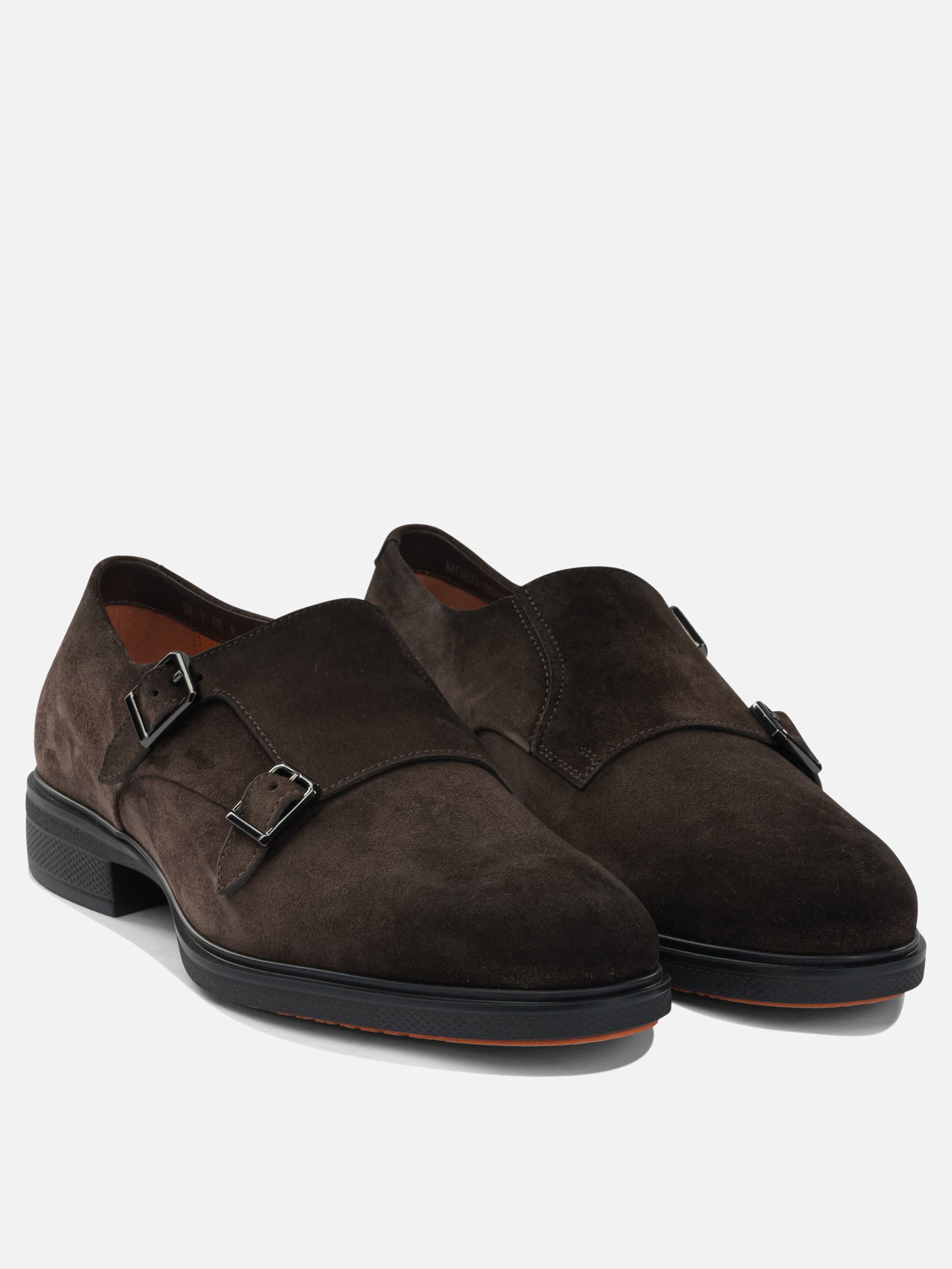 Loafers 100% suede - 100% rubber  Brown - Santoni Men | PDP | VIETTI Online Store | Zoom-Modal_2
