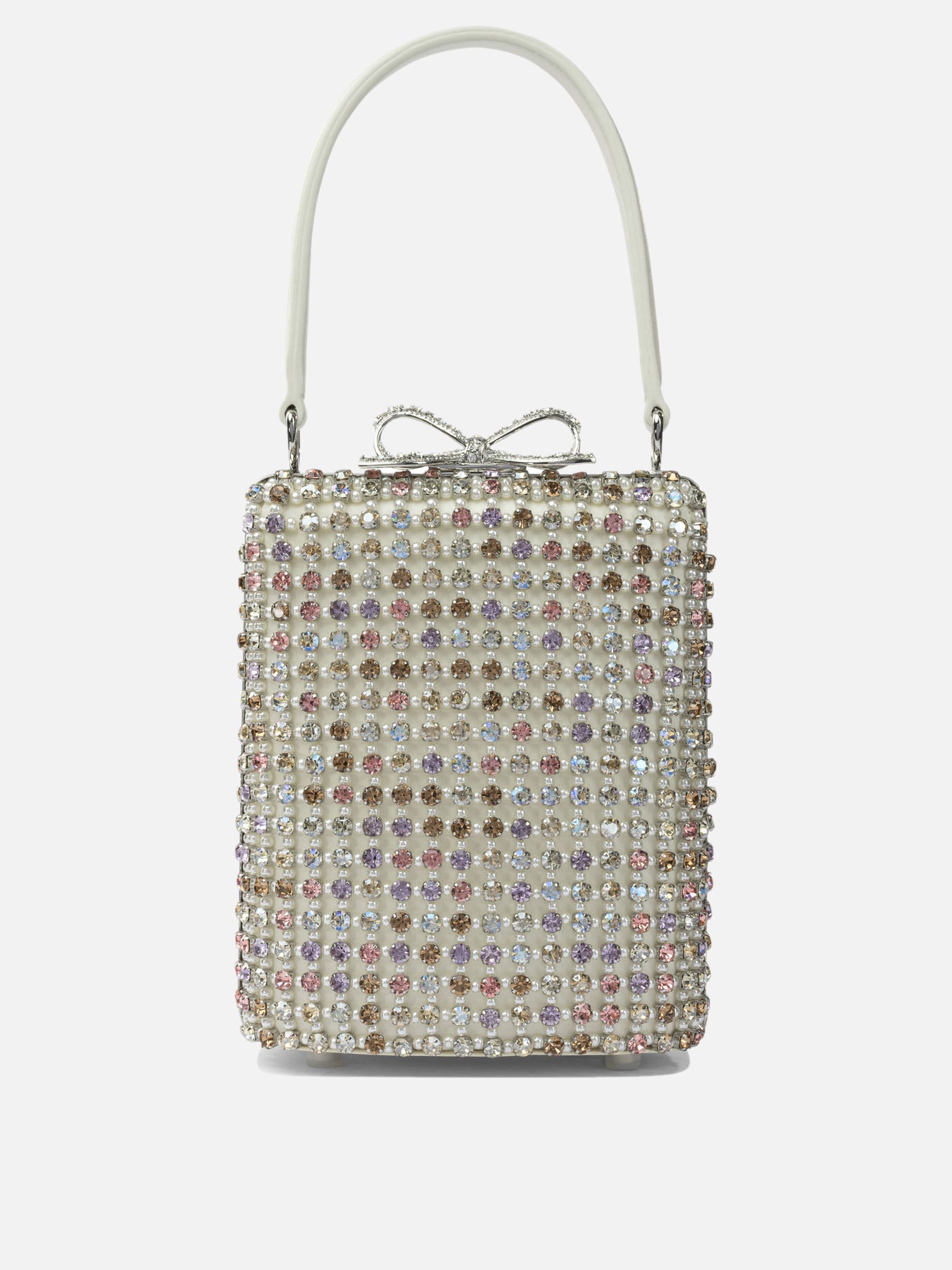 Mini bags 100% cow leather  Silver - Self-portrait Women | PDP | VIETTI Online Store | thumbnail