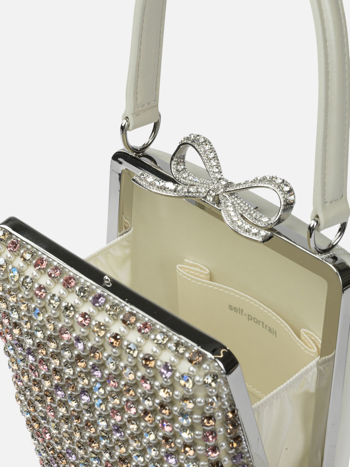 Mini bags 100% cow leather  Silver - Self-portrait Women | PDP | VIETTI Online Store | Zoom-Modal_5
