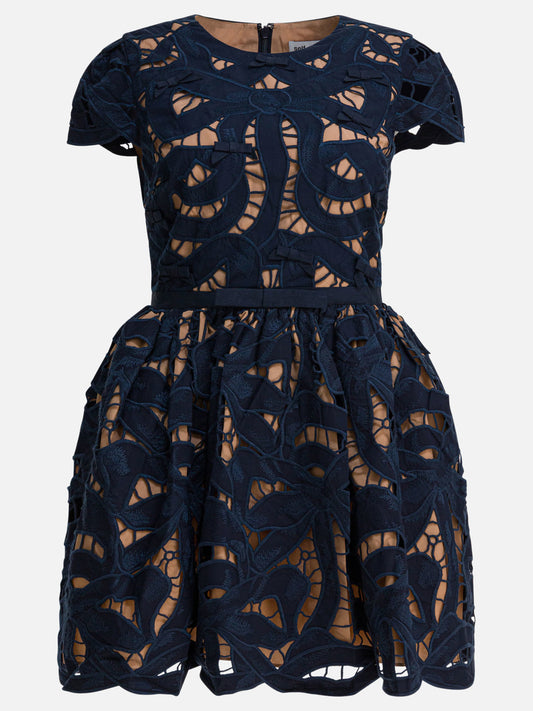 Mini dresses Solid colour  Blue - Self-portrait Women | PDP | VIETTI Online Store 
