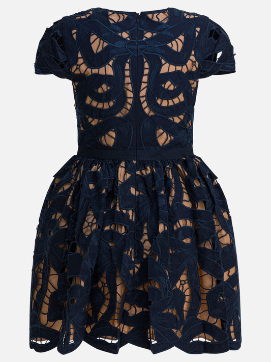 Mini dresses Solid colour  Blue - Self-portrait Women | PDP | VIETTI Online Store | 2
