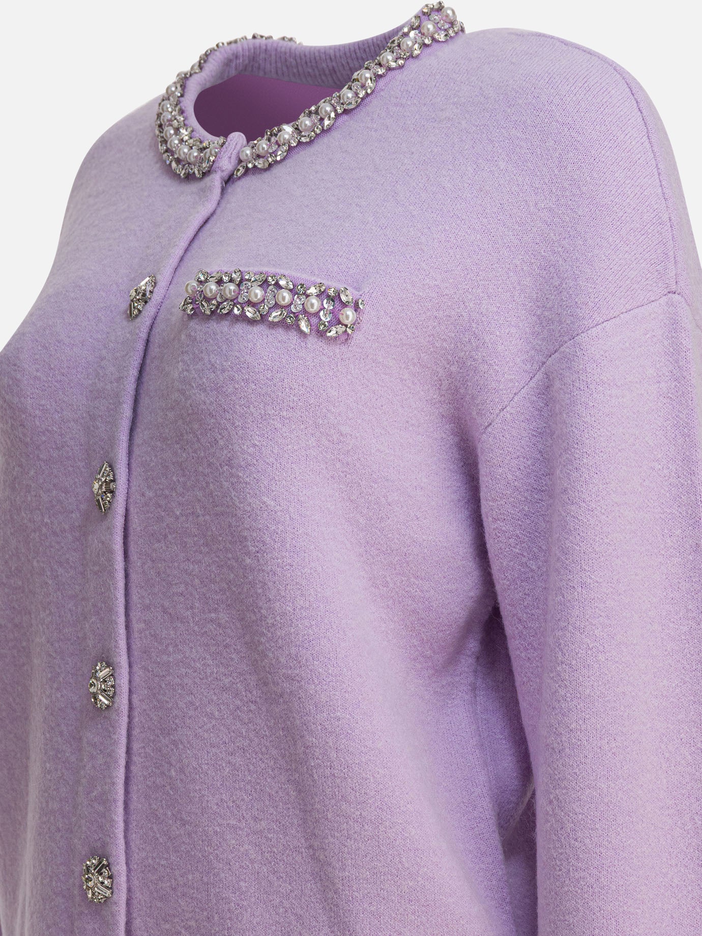 Cardigans Solid colour  Purple - Self-portrait Women | PDP | VIETTI Online Store | Zoom-Modal_4
