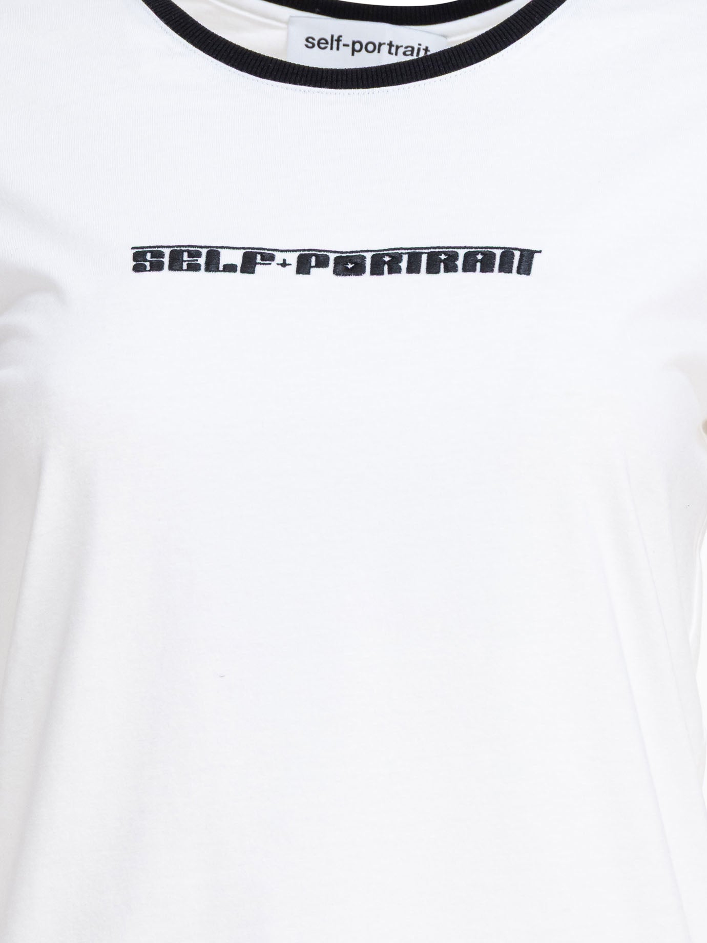 Crewneck t-shirts Logo  White - Self-portrait Women | PDP | VIETTI Online Store | Zoom-Modal_3
