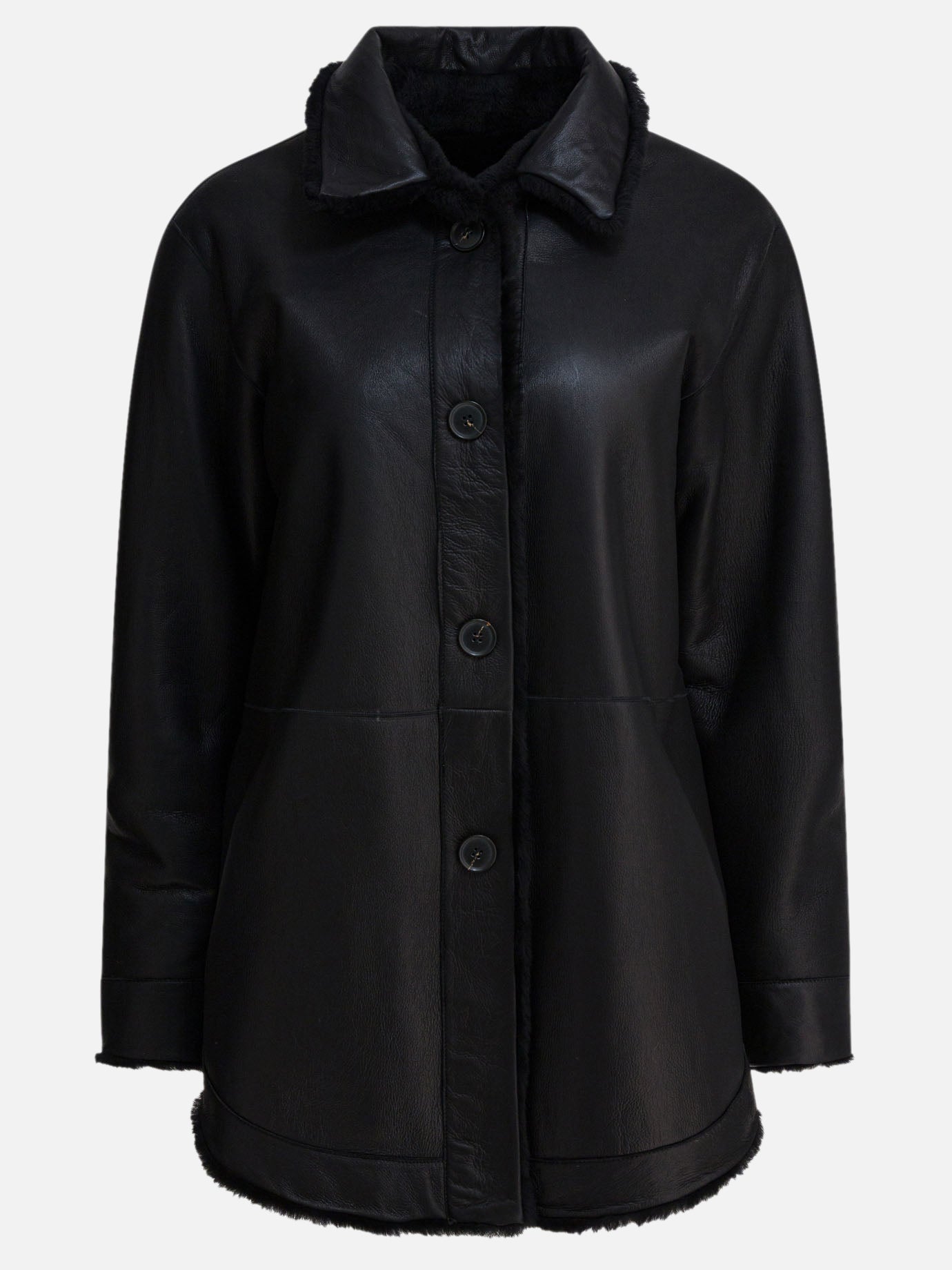 Long coats Solid colour  Black - Semper Women | PDP | VIETTI Online Store | Zoom-Modal_2
