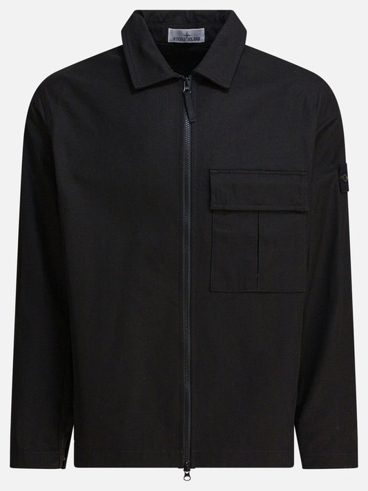Overshirt jackets Logo  Black - Stone Island Men | PLP | VIETTI Online Store 
