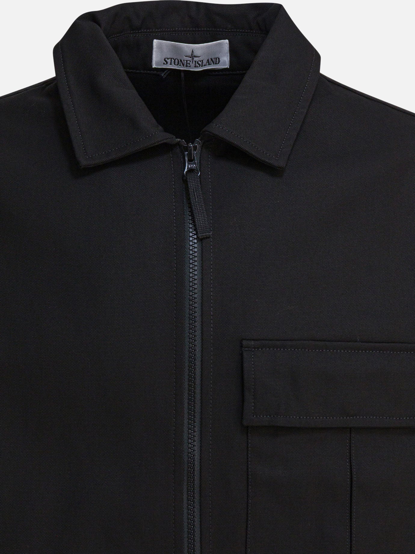 Overshirt jackets Logo  Black - Stone Island Men | PDP | VIETTI Online Store | thumbnail_3