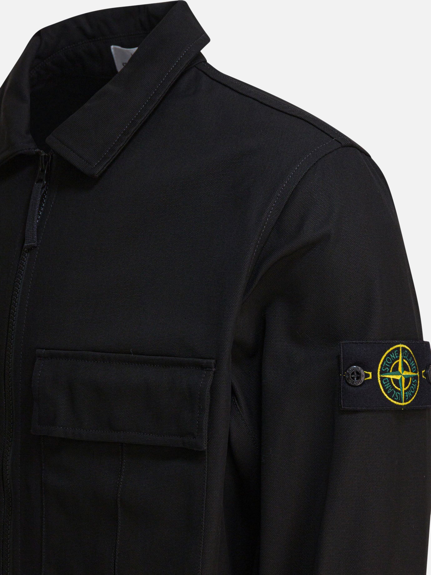 Overshirt jackets Logo  Black - Stone Island Men | PDP | VIETTI Online Store | thumbnail_4