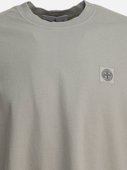 Crewneck t-shirts Logo  Green - Stone Island Men | PDP | VIETTI Online Store | 2
