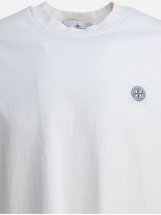 Crewneck t-shirts Logo  Beige - Stone Island Men | PDP | VIETTI Online Store | 2
