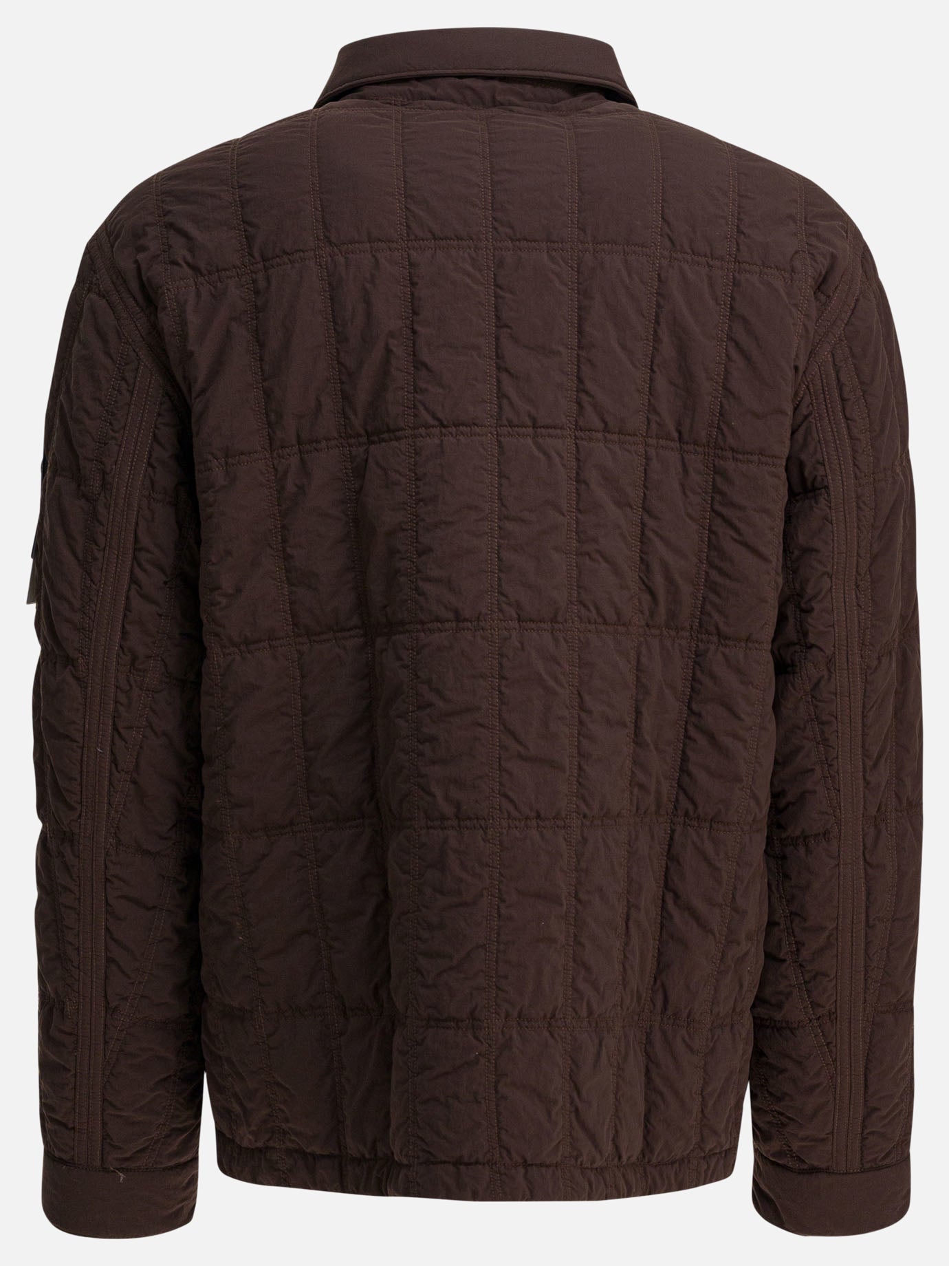 Quilted & Utility Jackets Logo  Brown - Stone Island Men | PDP | VIETTI Online Store | thumbnail_2