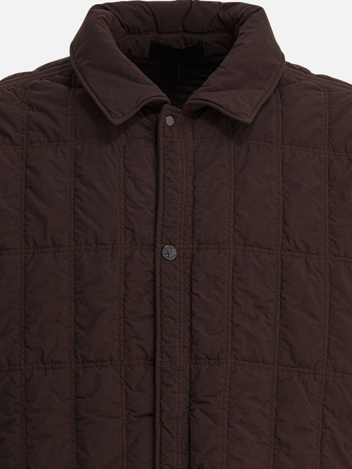 Quilted & Utility Jackets Logo  Brown - Stone Island Men | PDP | VIETTI Online Store | thumbnail_3