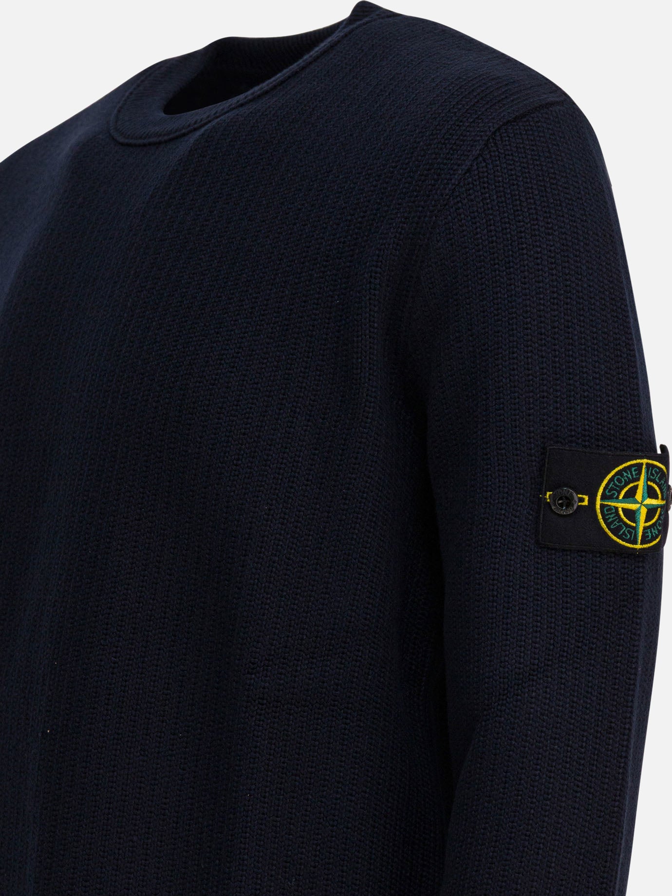 Crewneck sweaters Logo  Blue - Stone Island Men | PDP | VIETTI Online Store | thumbnail_4
