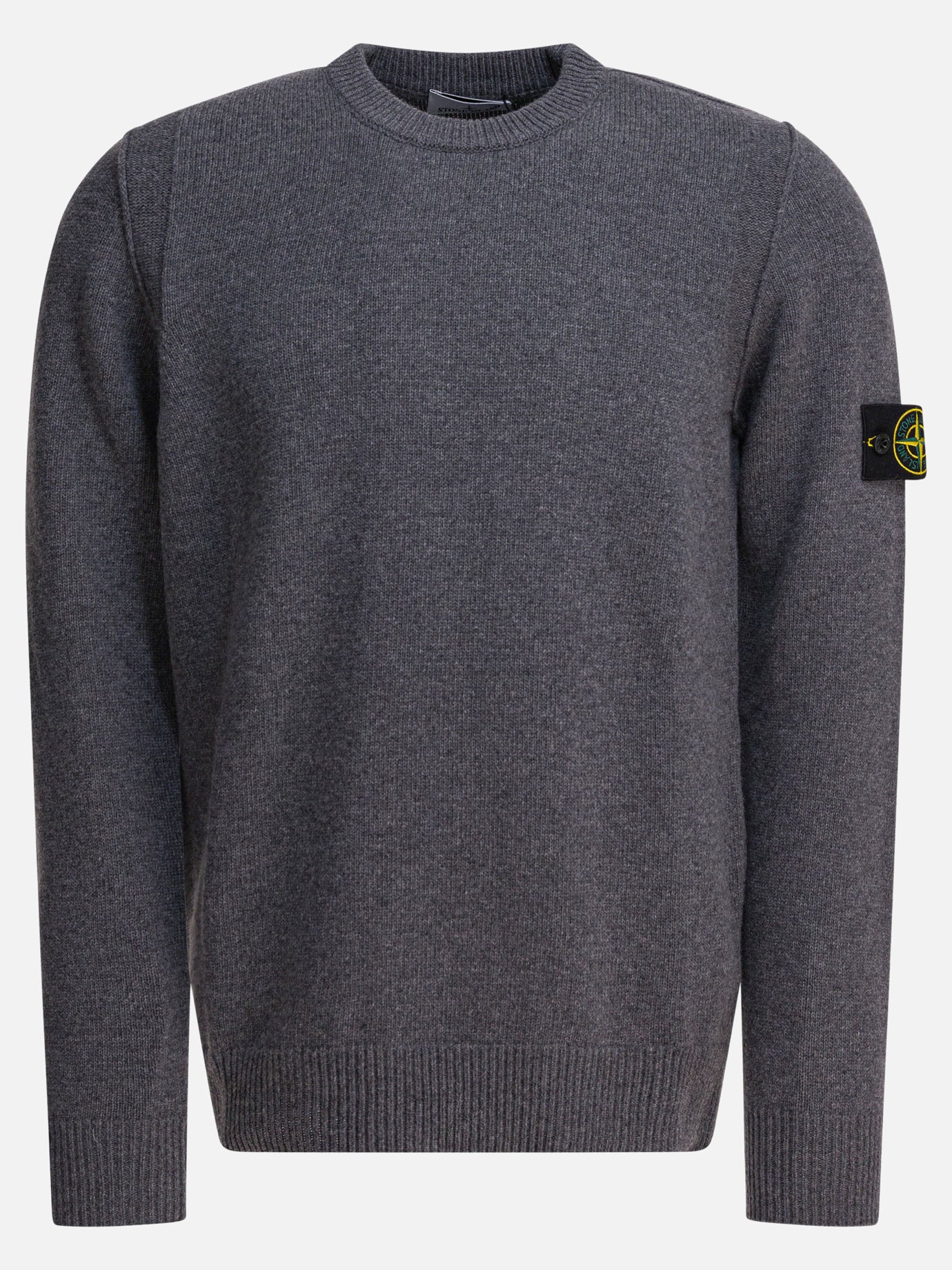 Crewneck sweaters Logo  Grey - Stone Island Men | PDP | VIETTI Online Store | thumbnail